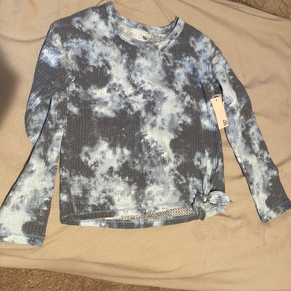 Girls tie die top